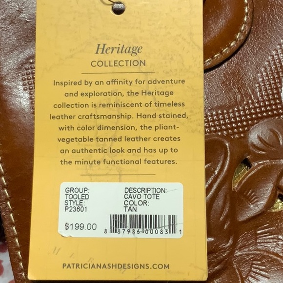 NWT Patricia Nash Heritage collection Cavo tote - Picture 9 of 9